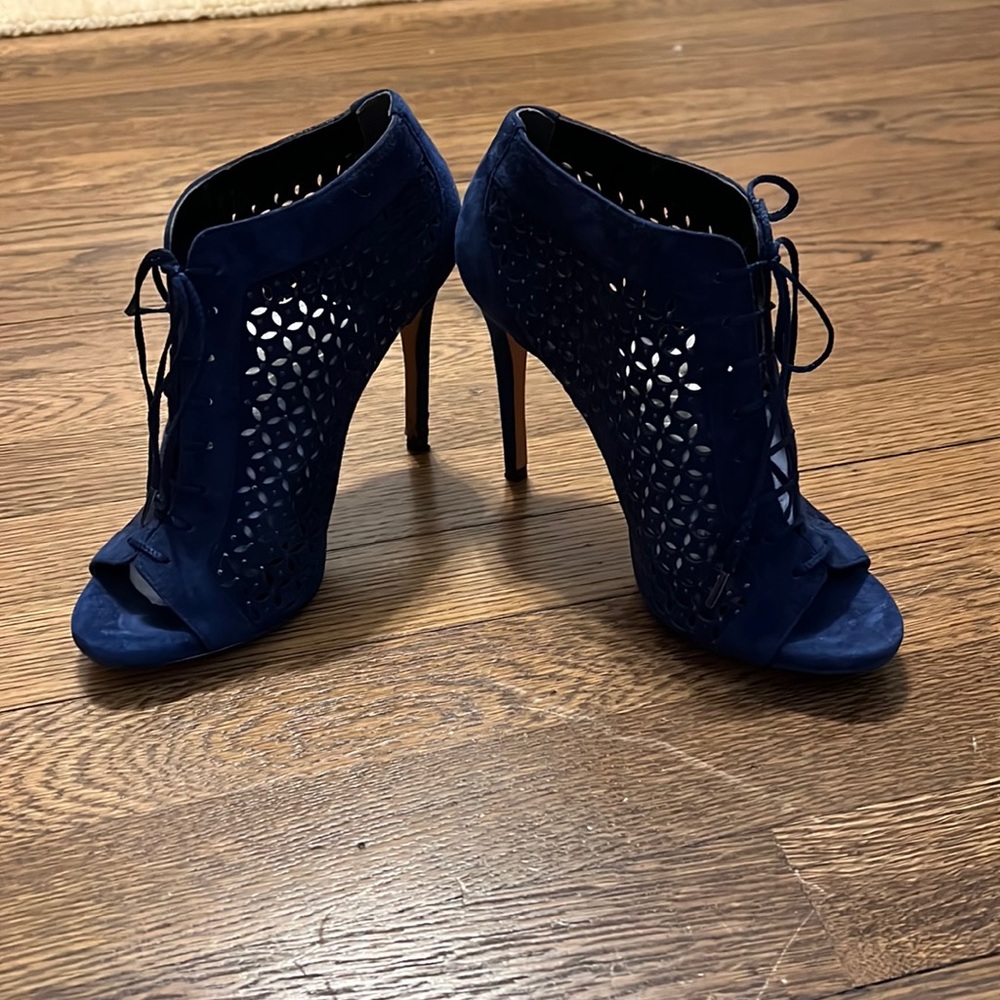 navy suede shoes